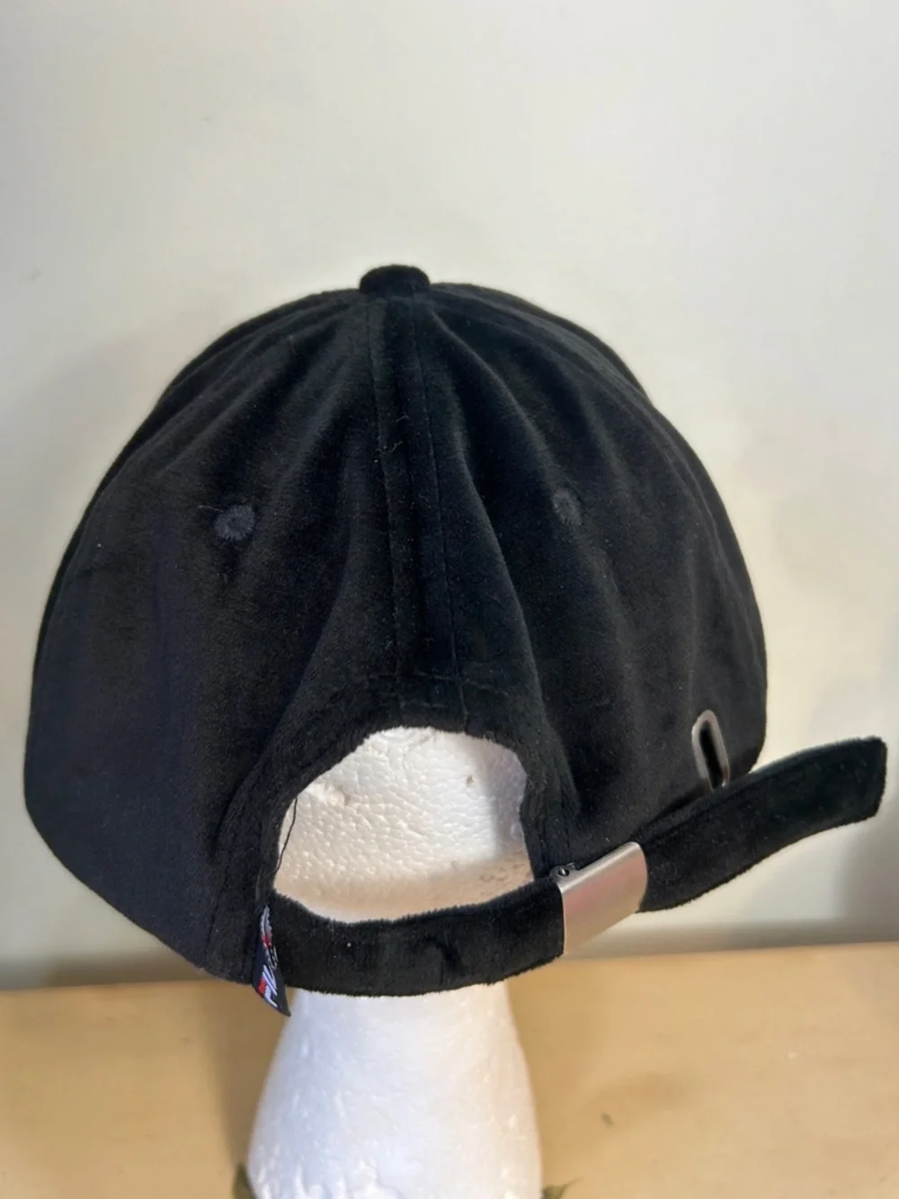 FILA Black Velvet Unisex Baseball Hat Tag photo